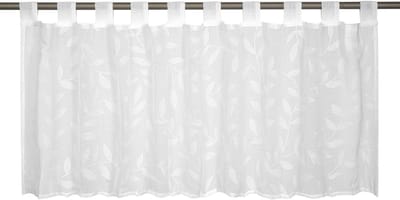 Elbersdrucke Bistro Gordijn Willow 48x140 cm wit transparant