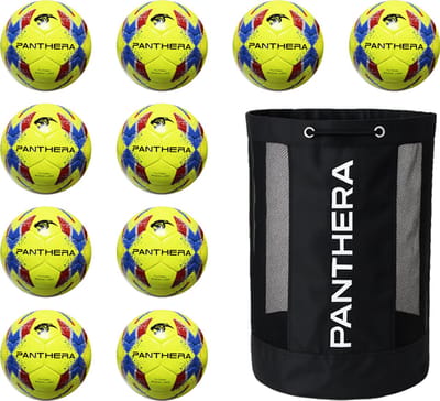 Panthera - Futsal - Basic Lido - Classic - Maat 4 - Set van 10 - Inclusief ballentas - Voetballen - Zaalvoetballen - Indoor