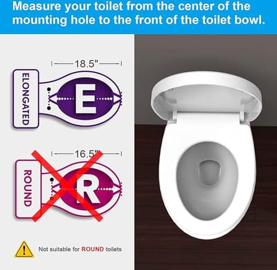 krasbestendig Duroplast, toiletdeksel en -bril tot 150 kg belastbaar, universele maat,