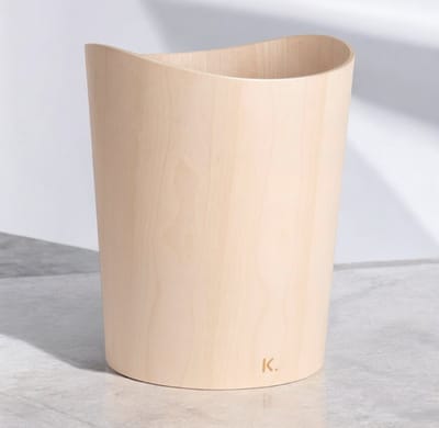Kazai. Echt houten prullenmand Börje | Houten prullenbak voor kantoor, kinderkamer, slaapkamer en nog veel meer | 9 liter | berk,