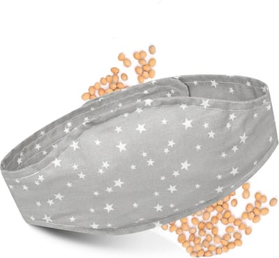 Kersenpitkussen Baby - Warmtekussen Magnetron - Baby Buikpijn Verlichten - Vloeistofvrij Ontwerp - 0-6 Maanden - Grijs Sterrenbeeld