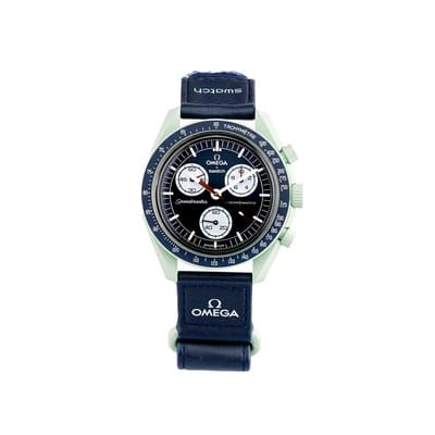 Swatch x Omega Bioceramisch Maanmissie Naar Aarde Herenhorloges Zwart SO33G100 Green Watch Case gray