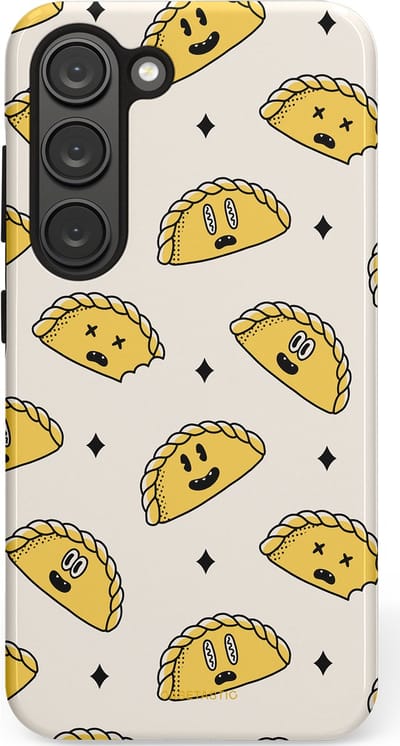 Casetastic Hoesje Geschikt voor Samsung S23 - Stijlvolle Beschermende Duo-layer Case - Pastei gerei