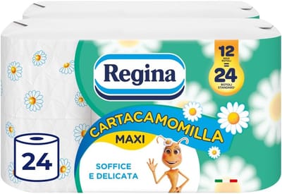 Zacht Toiletpapier met Kamille Essence - 24 Rollen, 3-Laags, Milieuvriendelijk