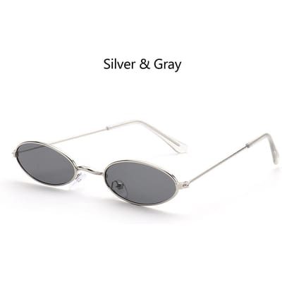 1 pièce Tendance Design Vintage Petites Lunettes de Soleil Ovales Lunettes Okulary Teintes Classiques Lunettes de Soleil pour Hommes Dames Lunettes Anti-lumière Bleue