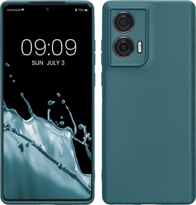 kwmobile telefoonhoesje geschikt voor Motorola Edge 50 Fusion - Hoesje voor smartphone - Precisie camera uitsnede - In petrol