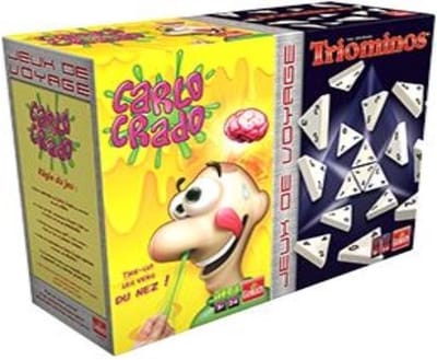 Boite 2 jeux de voyage Carlo Crado + Triominos original - Reisspellen - Franse uitvoering