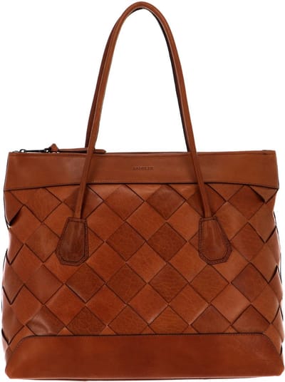 SADDLER Schoudertas Laptoptas met laptopvak Ystad Shoulder Bag Tan Bruine