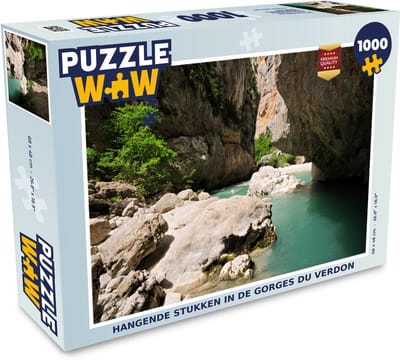 Puzzel Hangende stukken in de Gorges du Verdon - Legpuzzel - Puzzel 1000 stukjes volwassenen