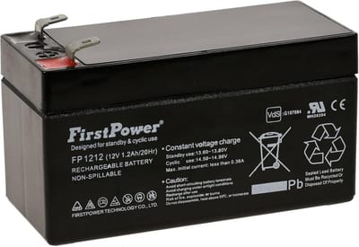12V 1.2Ah Loodgel Accu voor Noodstroom en Alarm Systemen