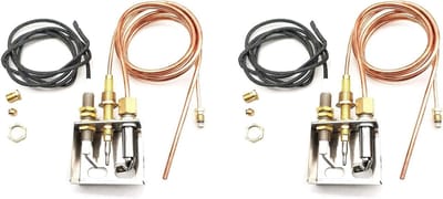 Gas Thermokoppel - Verwarming Sonde - Oven Reparatie - M8 Schroefdraad - 2 Stuks - Metaal