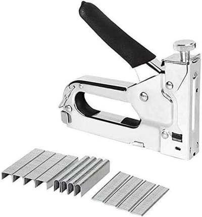 Heftklem Power Schrift - Nietpistool Set - Materiaal Bevestigen - Verstelbare Druk - 3000 Nietjes - Zilver