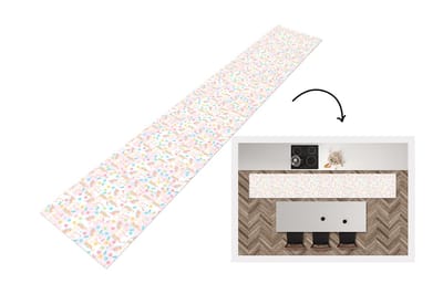 Keukenloper - Loper keuken - Unicorn - Snoep - Regenboog - 300x50 cm - Keukenloper vinyl