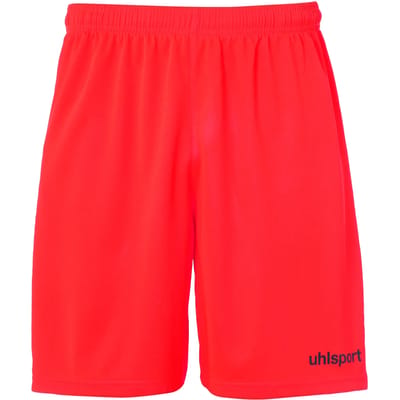Uhlsport Center Basic Shorts Kind Fluo Rood-Zwart Maat 152