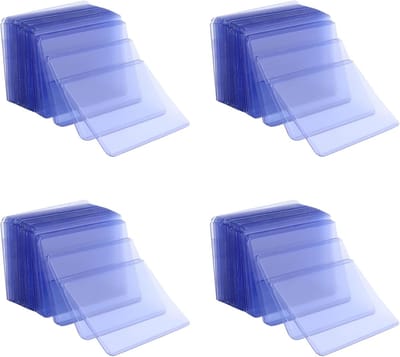 Kaarthouders Set - Transparante Sleeves - Sportkaarten Verzamelen - Standaard Inbegrepen - 100 Stuks - Transparant
