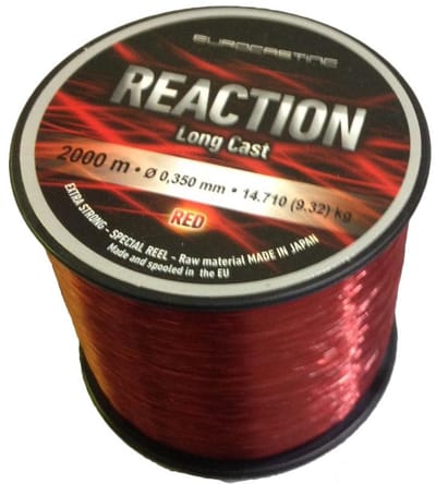 Tubertini Reaction Monofilament 2000 M Rood 0.220 mm