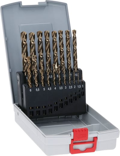 Bosch Accessories 2608587014 HSS Metaal-spiraalboorset 19-delig 1 mm, 1.5 mm, 2 mm, 2.5 mm, 3 mm, 3.5 mm, 4 mm, 4.5 mm, 5 mm, 5.5 mm, 6 mm, 6.5 mm, 7