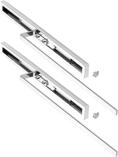 2 stuks SOTECH handdoekuittrekelement ELEGANCE chroom 1-armig 415 mm ingestoken, 715 mm uitgeschoven handdoekhouder