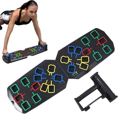 Push Up Grip Board - Trainingsplank Fitness - Kracht Training - Multifunctioneel Kleur Gecodeerd