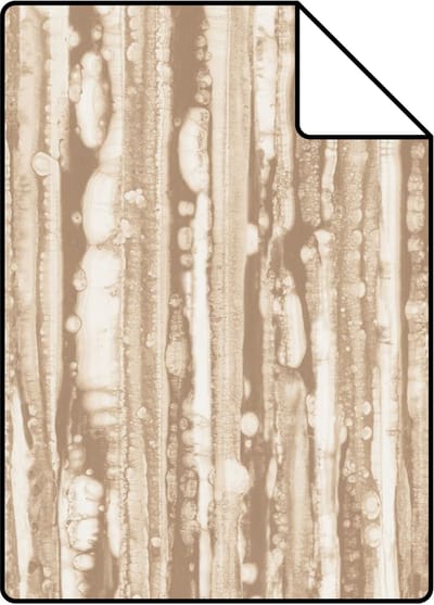 Proefstaal Origin Wallcoverings behang strepen glanzend brons - 26,5 x 21 cm - 347217-S