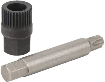 Dailygoods- Moersleutel Kit 75 mm - Dynamo Sleutel - Generator Riemschijf - 33 Tanden - Gegroefd - Professioneel Gereedschap