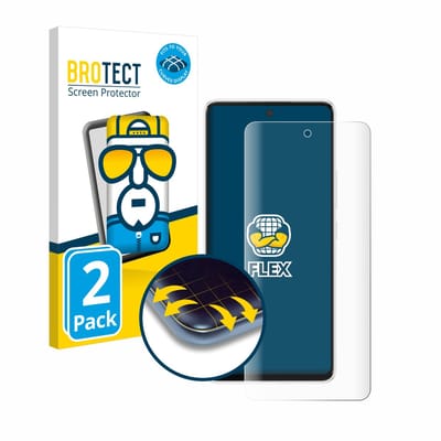 BROTECT - Screenprotector voor Samsung Galaxy A53 5G - Folie Beschermfolie transparant volledig dekking - 2 Stuks