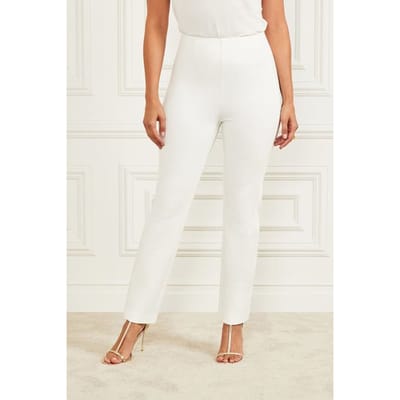 GUESS Marciano By  Janet Pant Pale Straight Pearl Maat: S | Straight Broeken Outlet | Dames | Wit