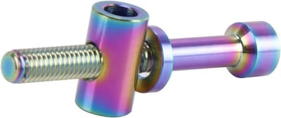 Fietszadelpen Schroef - Zadelpenbout Titanium - Fietsreparatie - Titaniumlegering - M5 x 40 mm - Regenboog