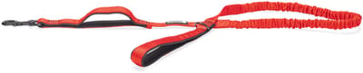 Beeztees Parinca Premium Elastische Hondenriem - Hondenlijn - Weersbestendig - Nylon - Rood - 120cmx20mm