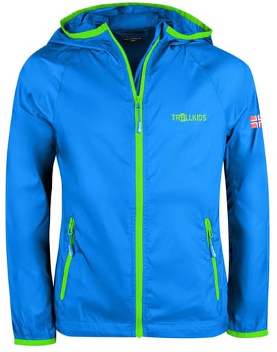 Trollkids Fjell Running Jas Groen,Blauw 110 cm Jongens,Meisjes