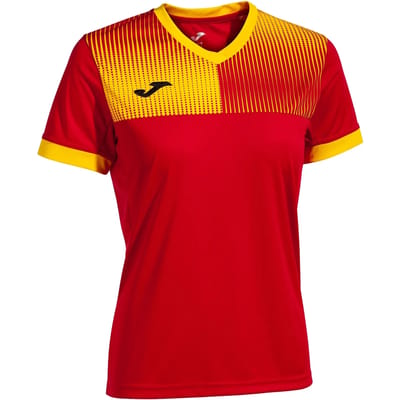 Women's t-shirt joma eco supernova red-yellow, m