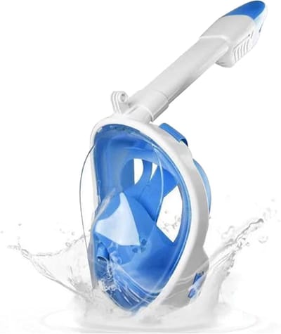 Volledige Duikmasker - Vouwbaar Silicoon - CO2 Veiligheidsset - Geniet van een nieuwe snorkelervaring - ShopVlot