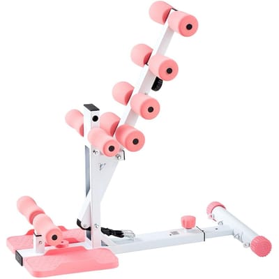 Diepe Squat Machine, Verstelbare Billentrainer Machine met 3 Hoge Weerstandsbanden, Opvouwbare Core Been en Billen Oefentrainer, Push Up