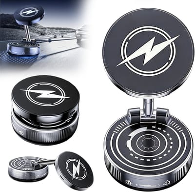 Telefoonhouders Auto Magnetisch - Telefoon Standaard - Opvouwbaar - 360-graden Rotatie - Draadloos Snelladen Beschikbaar - Universeel - Zwart
