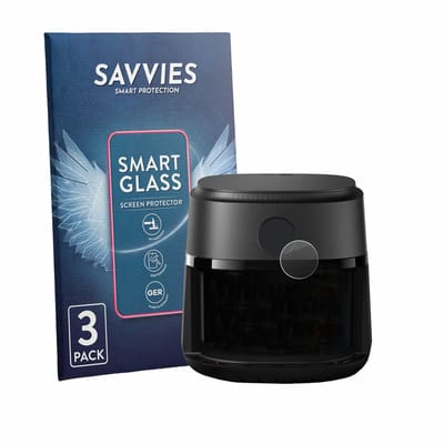 3 Stuks Savvies Screenprotector - geschikt voor Philips Airfryer 2000 Series 6.2L - beschermfolie glas transparant