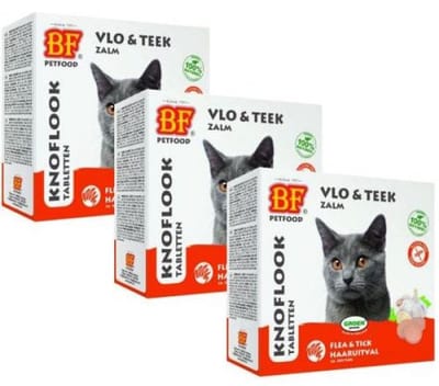 Biofood kattensnoepjes bij vlo zalm 3x 100 st