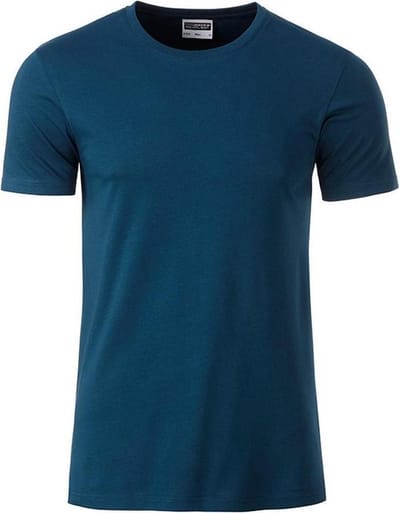 James and Nicholson - Heren Standaard T-Shirt (Petrol Blauw)