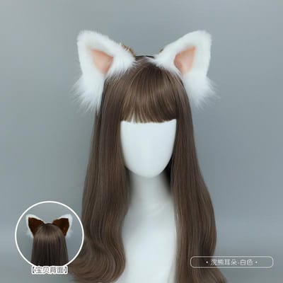 Kawaii Wasbeerstaart Pluche Gestreepte Wasbeerstaart Kunstbont Dierstaart Cosplay Kostuum Accessoires Jk Meisje Halloween Feest Rollenspel One Size