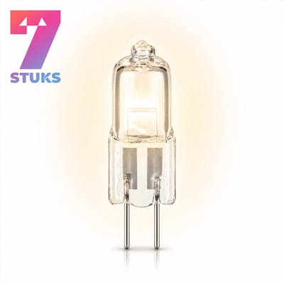 7x Mini Halogeenlamp G4 - 10W - Warm Wit Licht (2700K) - 130 lm - 2 jaar - Dimbaar
