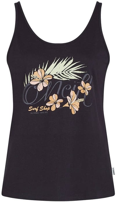 O´neill Summer Musthaves Luana Graphic Mouwloos T-shirt Zwart XS Vrouw