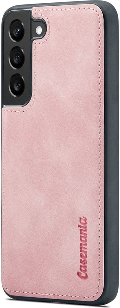 CaseMania Bookcase hoesje geschikt voor Samsung Galaxy S23+ - Effen Roze - Kunstleer - 2-in-1 Magnetisch Uitneembaar Design