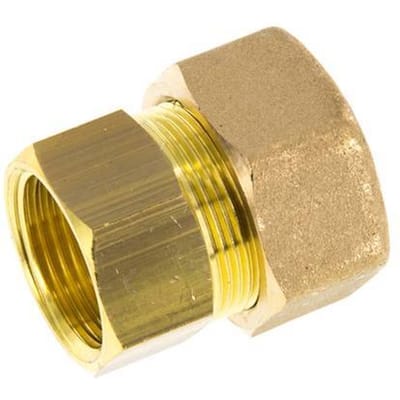 G 3/4'' x 22mm Messing Rechte Knelfitting 54 Bar DIN EN 1254-2 - FL2S-FO-B-034G-22