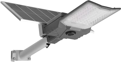 12000W Solar Street Light Outdoor, 900000LM, hoogwaardige commerciële parkeerplaatsverlichting met schemer-tot-dageraadsfunctie, split-type LED-schijnwerperbeveiligingslamp met RF-afstandsbediening, IP65 waterdicht, geschikt voor opritten en tuinen