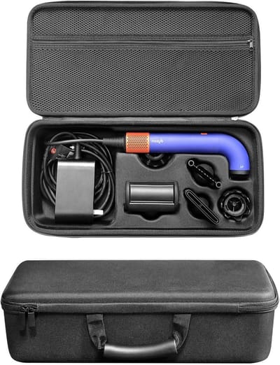Draagbare harde opbergtas voor haardroger en accessoires, geschikt voor Dyson HD17/HD18, ideaal voor reizen en bescherming