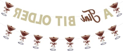 Verjaardagsdecoratie banner voor 30e, 40e en 50e verjaardag, espresso martini thema, feestversiering, achtergrond, bruidsschat, vrouwen, verjaardag benodigdheden