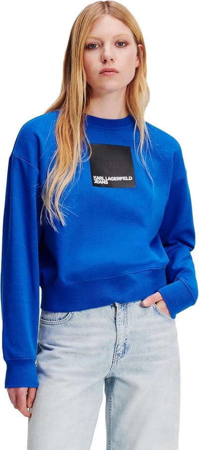 Dames Sweater met Box Logo voor een Casual en Comfortabele Look