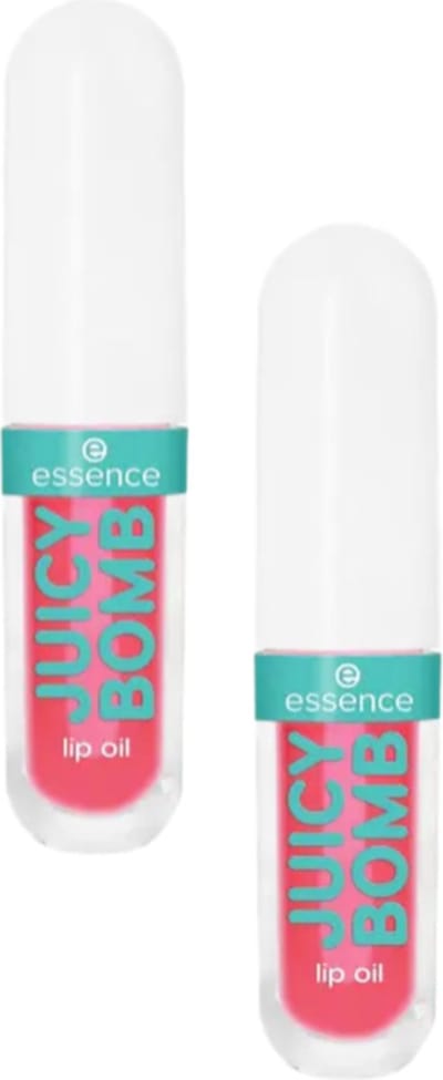 Essence Juicy Glow Juicy Bomb lip oil 02 Strawberry Star | 2-pack