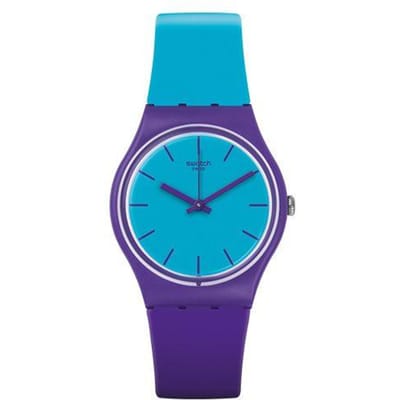 Swatch Cant Stop Serie Kwarts Uurwerk 30M Waterbestendig Horloge 39,2 Mm Blauwe Wijzerplaat Kunststof Kast Siliconen Band Heren horloges GV128 Blue blue