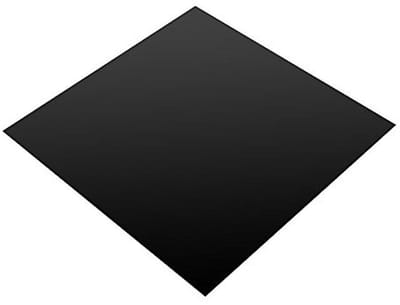 Zwart Siliconen Rubber Plaat Hoge Temperatuur - 200x200x0.6 mm - Flexibel Isolatiemateriaal