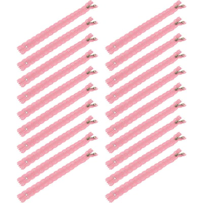 20 Pièces 20CM DIY Dentelle Nylon Fermetures Éclair Spirale Fermeture Éclair Fleur pour Couture Robe de Mariée Artisanat Rose rose